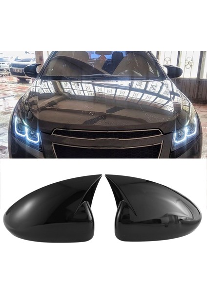 Araba Parlak Siyah Öküz Boynuz Dikiz Yan Cam Ayna Kapağı Trim Çerçeve Yan Ayna Kapakları Cruze 2009-2015 ile Uyumlu (Yurt Dışından) fiyatları