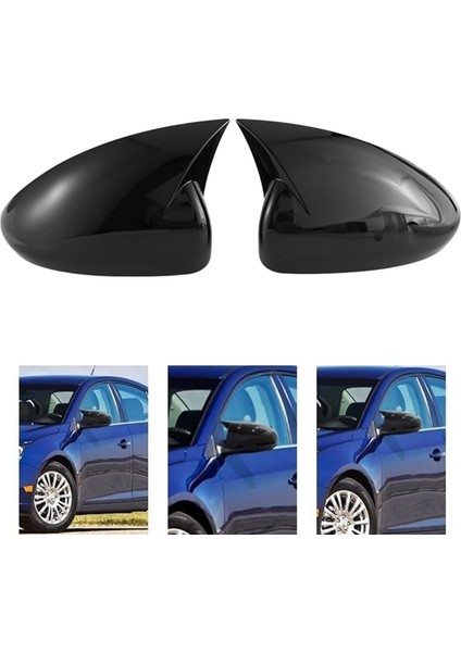 Araba Parlak Siyah Öküz Boynuz Dikiz Yan Cam Ayna Kapağı Trim Çerçeve Yan Ayna Kapakları Cruze 2009-2015 ile Uyumlu (Yurt Dışından) modelleri