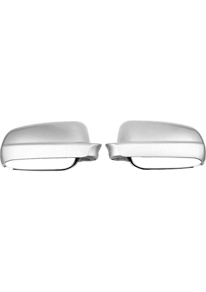 Çift Dikiz Aynası Kapağı Plastik Gümüş Hava Koşullarına Dayanıklı -Golf Mk4 1999-2005 3B0857537B ile Uyumlu (Yurt Dışından)