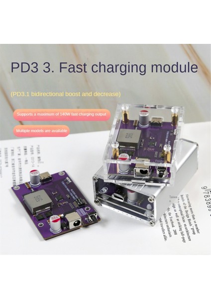 Pd3.1 140W Güç Bankası Dıy Modülü 2s/3s/4s/5s/6s Değiştirilebilir IP2366 Çift Yönlü Boost Li-Pil Hızlı Şarj Modülü, A3 (Yurt Dışından)