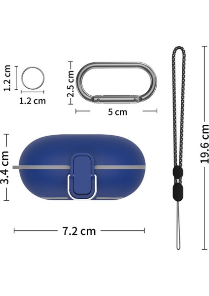 Kulaklık Kılıfı Karabina Kordonlu Şarj Kutusu Tutucu Fit Pro-Black ile Uyumlu Şok Emme Kılıfı (Yurt Dışından) fiyatları