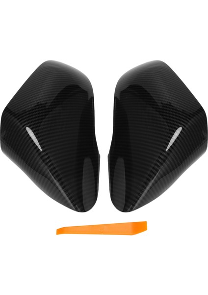 Karbon Fiber Yan Kanat Ayna Dikiz Aynası Kapağı Kapağı Muhafazası 2015-2019 ile Uyumlu Değiştirin (Yurt Dışından)