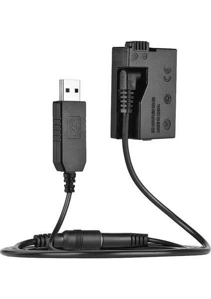 -E8 Kukla Pil, Dc Güç Bankası USB Adaptör Kablosu ile Uyumlu, Lp-E8 ile Uyumlu, 550D 600D 650D Dslr Fotoğraf Makineleriyle Uyumlu (Yurt Dışından)