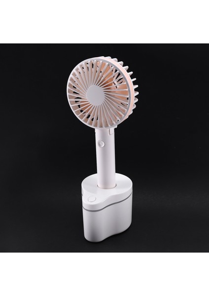 Masaüstü Çok Fonksiyonlu Elektrik Pil Kumandalı Katlanabilir Mini Fan Ev USB Şarj Dönen Ofis El Taşınabilir Seyahat Pembe (Yurt Dışından) fırsatları