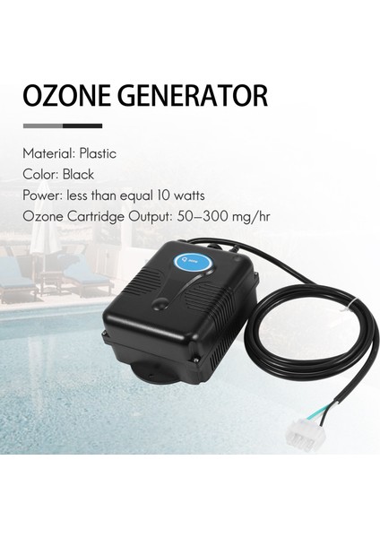 220V 300MG/H Ozon Jeneratörü Küvet Duş Spa Yüzme Havuzu Ozonizer Küvet Havuz Su Arıtıcısı Yedek Cihaz Kiti Vana Hortumu (Yurt Dışından) fırsatları