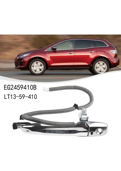 Araba Ön Sol Akıllı Kapı Kolu -7 6 8 -9 Rx-8 EG2459410B LT13-59-410 ile Uyumlu Dış Parçalar Dış Kapı Kolu (Yurt Dışından)