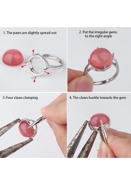 Gümüş Renk Ayarlanabilir Boş Halka Tabanı Fit Cam Cabochons Cameo Ayarı Dıy Yüzük Takı Yapımı Aksesuarları 5 mm (Yurt Dışından) indirimleri