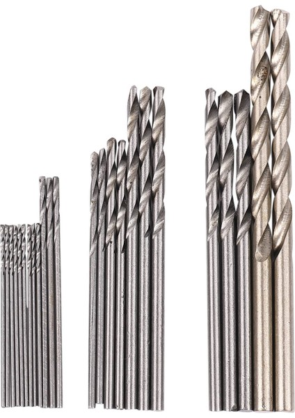 25 Adet 0.5-3.0mm Minyatür Düz Şaft Seti Küçük Büküm Matkap Seti Delik Küçük Matkap Seti (Yurt Dışından)