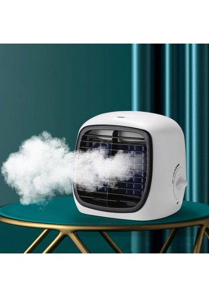 USB Masası Mini Fan Taşınabilir Hava Soğutucu Kremi Masaüstü Ev Ofis Için Soğutma Nemlendirici Arıtma (Yurt Dışından) modelleri
