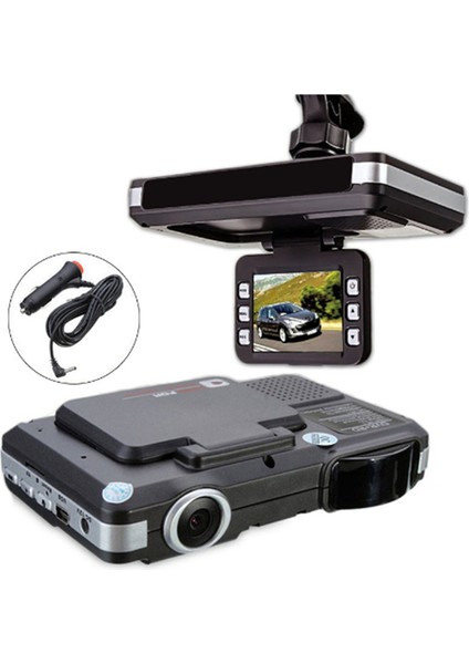 9 V-24 V 2 In 1 Araba Radar Dvr Anti Radar Dedektörü 12 Dil Sürüş Kaydedici Video Kamera Akış Algılama Araç Kamerası (Yurt Dışından)