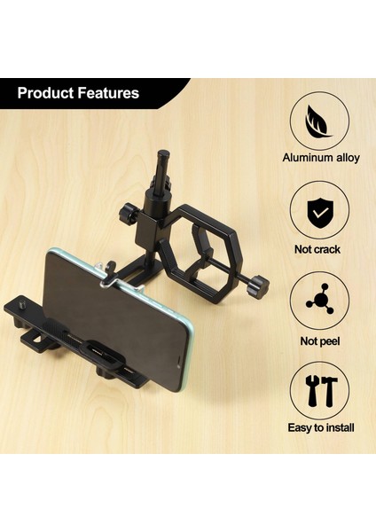 Çok Işlevli Teleskopik Evrensel Dijital Kamera Cep Telefonu Braketi Destek Tutucu Montaj Spotting Kapsamları Teleskop Adaptörü (Yurt Dışından) fırsatları