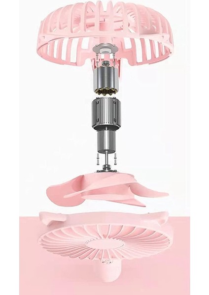 El Elektrikli Fan 3 Hız Değişken Hız Mini Taşınabilir Şarj Edilebilir Masaüstü Gece Lambası Sessiz Fan, Pil-A ile (Yurt Dışından) fırsatları