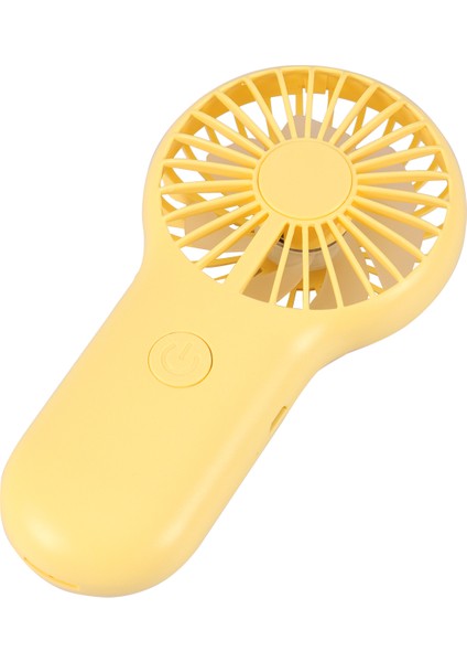 Mini Fanlar Taşınabilir Hava Soğutucu Elektrikli El Şarjlı Sevimli Küçük Soğutma Öğrenci Ev Sarı (Yurt Dışından)