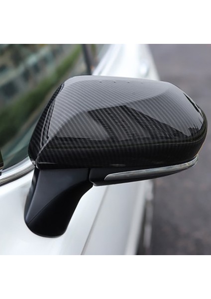 Prius ile Uyumlu 2016-2019 Araba Karbon Fiber Stil Dikiz Yan Kapı Ayna Çerçevesi Trim Dekoratif Aksesuarları (Yurt Dışından) modelleri