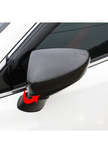 Uyumlu 6 Atenza 2014 2015 2016 Karbon Fiber Stil Yan Kapı Kanat Dikiz Aynası Kapağı Trim Çıkartmalar Araba Aksesuarları (Yurt Dışından) fırsatları