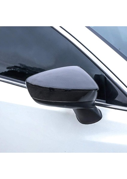 Uyumlu 6 Atenza 2014 2015 2016 Karbon Fiber Stil Yan Kapı Kanat Dikiz Aynası Kapağı Trim Çıkartmalar Araba Aksesuarları (Yurt Dışından) indirimleri