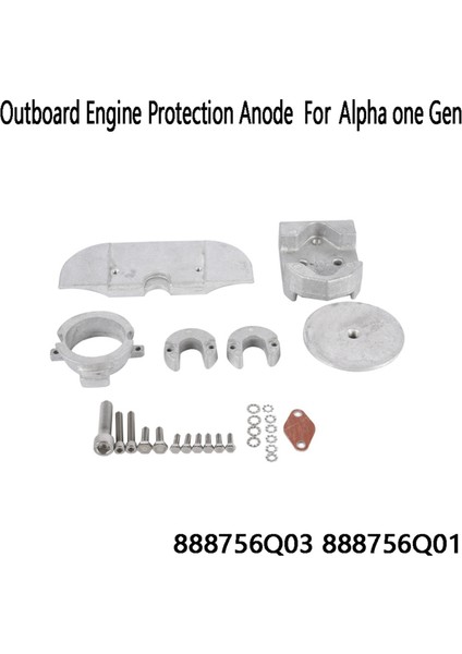 Dıştan Takma Motor Anot Alüminyum Alaşım Kiti Mercury Alpha One Gen 888756Q03 888756Q01 Dıştan Takma Motor Koruma Anot (Yurt Dışından) fiyatları