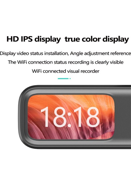 Q6 1296P Hd Mini Dvr Araç Kamerası Akıllı Wifi Bağlantısı Araç Sürücüsü Android Araba Video Kaydedici Dashcam 24H Park Monitörü (Yurt Dışından)