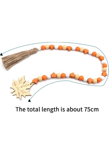 Halat Püsküller Boncuklu Akçaağaç Yaprakları, Ahşap Boncuk ve Sicim Dıy Ev Dekorasyon Kolye (Yurt Dışından) fiyatları
