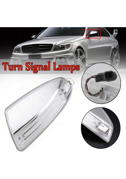 Yan Kapı LED Işık Lambaları, Kapı Kanat Ayna Dönüş Sinyali Işığı ile Uyumlu - W204 W164 ml Class ML300 - Sol (Yurt Dışından) modelleri