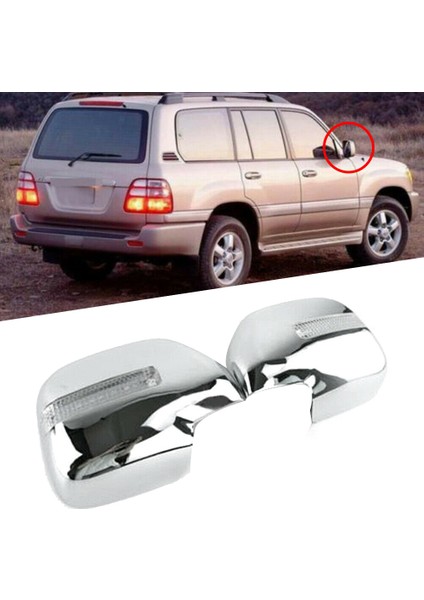 Land Cruiser 100 FJ100 LX470 1998-2007 ile Uyumlu Yan Dikiz Aynası Kapağı Dönüş Sinyali Işıklı (Yurt Dışından) modelleri