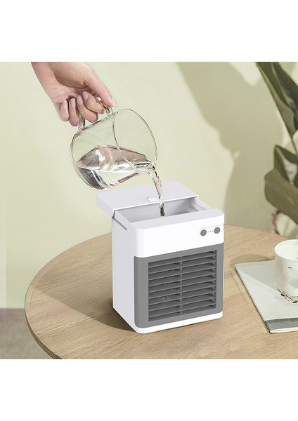 Hava Soğutucu Üç Hızlı Ayarlanabilir Sessiz Büyük Hacimli Nemlendirme Masaüstü Veya Oda Için Soğutma Fanı, Beyaz (Yurt Dışından) fırsatları