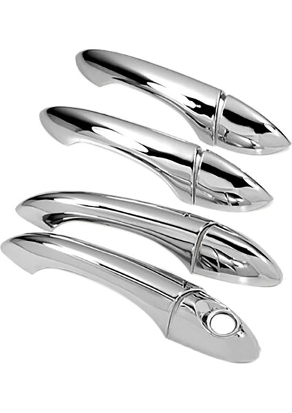 Araba Üçlü Krom Kapı Kolu Trim Fit ile Uyumlu - X5 E53 2000-2006 (Yurt Dışından)