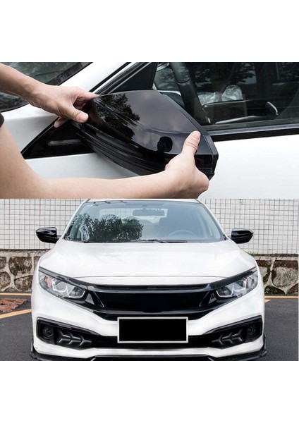 Dikiz Aynası Kapağı 10TH Gen 2016-2021 ile Uyumlu Yan Kapı Ayna Kapağı Trim Araç Dış Aksesuarları, Siyah (Yurt Dışından) indirimleri