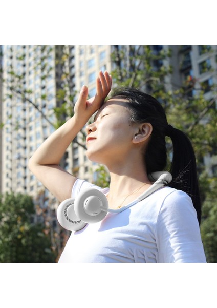 Taşınabilir Fan Asılı Boyun USB Şarj Edilebilir Halter Mutfak Spor Dış Mekan Için Spor Hava Soğutucu, Beyaz (Yurt Dışından) fiyatları