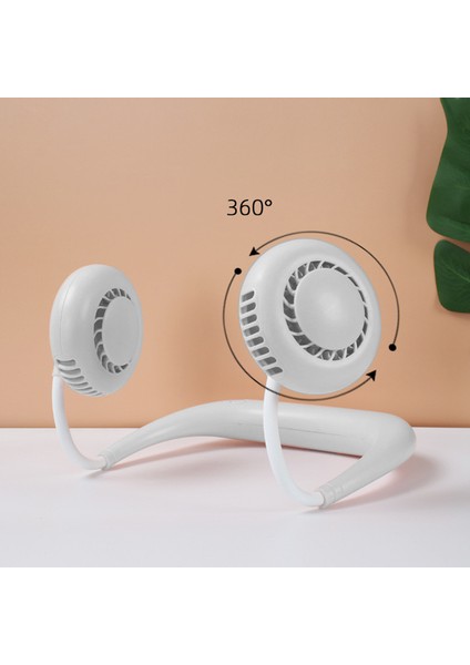 Taşınabilir Fan Asılı Boyun USB Şarj Edilebilir Halter Mutfak Spor Dış Mekan Için Spor Hava Soğutucu, Beyaz (Yurt Dışından) modelleri