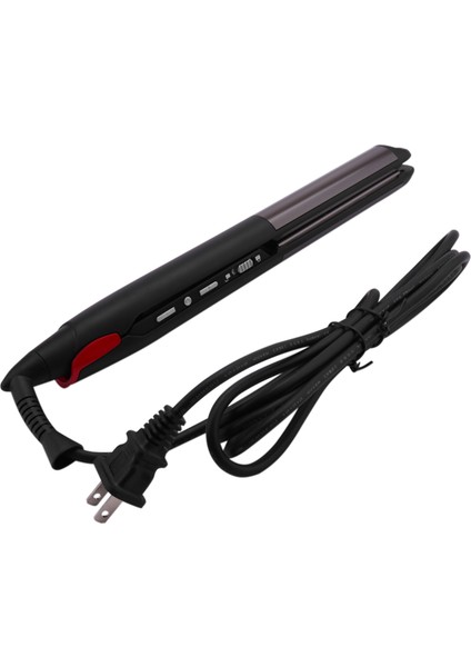Bize Tak LED Ekran Anyonlar Saç Düzleştirici Sıcaklık Elektrikli Curling Ütüler Geniş Plaka Şekillendirici Araçları Siyah (Yurt Dışından)