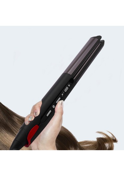 Bize Tak LED Ekran Anyonlar Saç Düzleştirici Sıcaklık Elektrikli Curling Ütüler Geniş Plaka Şekillendirici Araçları Siyah (Yurt Dışından) fırsatları