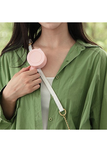 Yapraksız Klip Fan Boyun Bel Hava Soğutma USB 3 Hız Taşınabilir Soğutucu Şarj Edilebilir Fan-Pembe (Yurt Dışından) modelleri