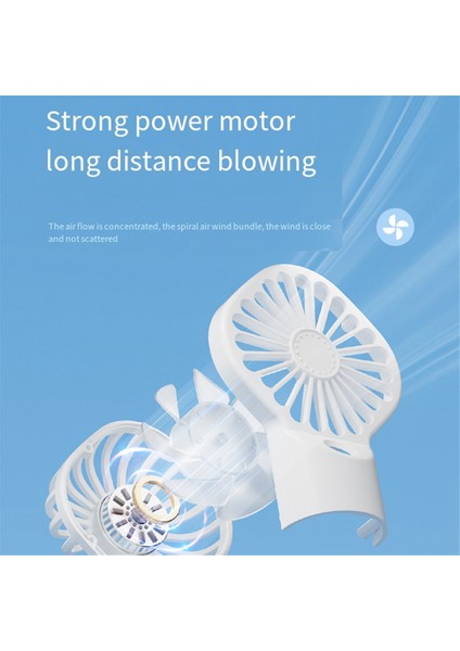 Taşınabilir El Fan Su Sisi Öğrenci Yurdu Mini Yaz Malzemeleri Açık Soğutma Aracı, Beyaz (Yurt Dışından)