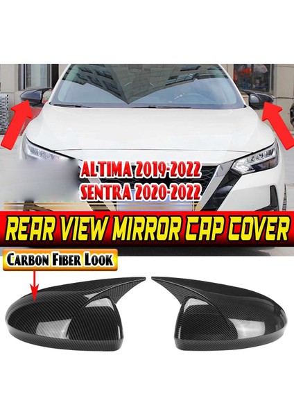 Araba Karbon Fiber Yan Dikiz Aynası Kapağı Ayna Kılıfı Trim ile Uyumlu Sentra 2019-2022 Ayna Kapağı (Yurt Dışından) fiyatları
