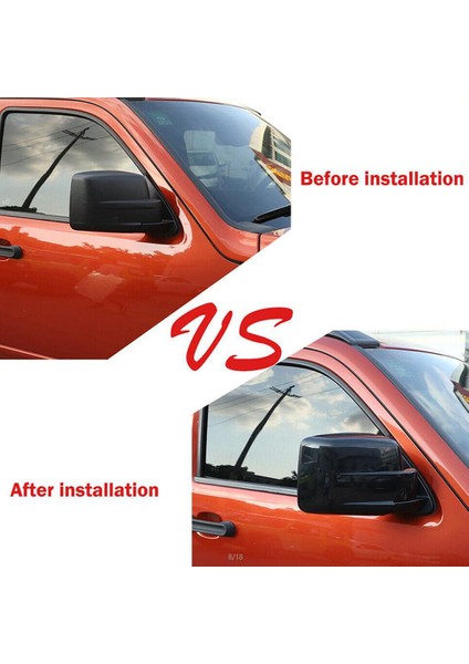 Araba Yan Dikiz Aynası Kapağı Trim Abs Nitro Liberty ile Uyumlu 2007 2008 2009 2010 2011 2012, Siyah (Yurt Dışından) fırsatları