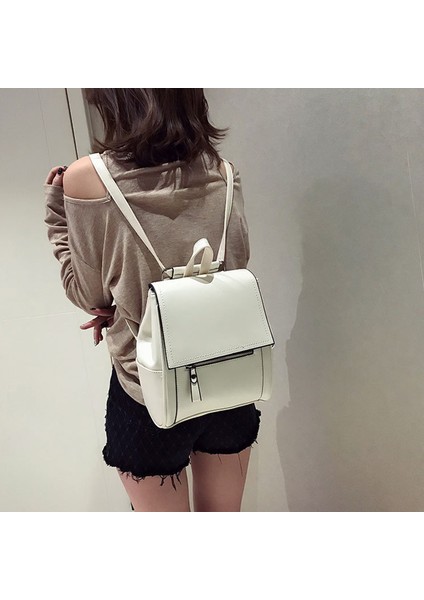 Ins Kolej Rüzgar Sırt Çantası Kore Versiyonu Bayanlar Vahşi Çok Amaçlı Moda Basit Sırt Çantası Kampüs Eğlence Sırt Çantası Siyah (Yurt Dışından) modelleri