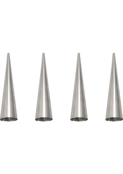 Торт В Форме,48 Adet Büyük Boy Pişirme Konileri Paslanmaz Çelik Rulo Boynuz Formları Konik Danimarka Pasta Kruvasan Konileri Kalıpları (Yurt Dışından)