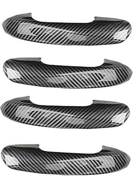 C-Class W206 2022 ile Uyumlu Araba Kapı Kolu Kase Kapağı Fincan Kavite Trim Ekleme Yakalama Kalıplama Garnitür Karbon Fiber (Yurt Dışından)