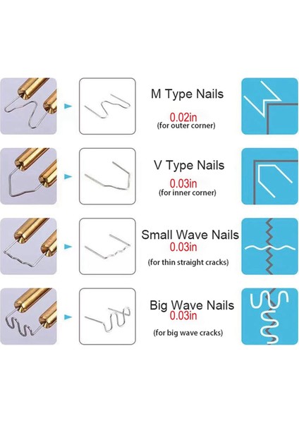 Многоцелевые НАБОРЫ,1600 Adet Sıcak Zımba Dalga Tamir Zımba Tampon Araba Araçları Kaporta Onarım 0.6mm ve 0.8mm Standart Ön Kesim Makinesi Kaynak (Yurt Dışından)