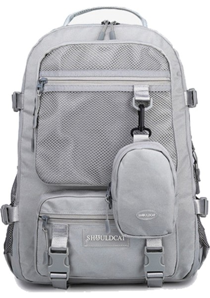 Kızlar Laptop Sırt Çantaları Erkekler Sırt Çantası Kadın Seyahat Sırt Çantası Okul Çantaları Çanta Erkekler Için Genç Gri (Yurt Dışından)