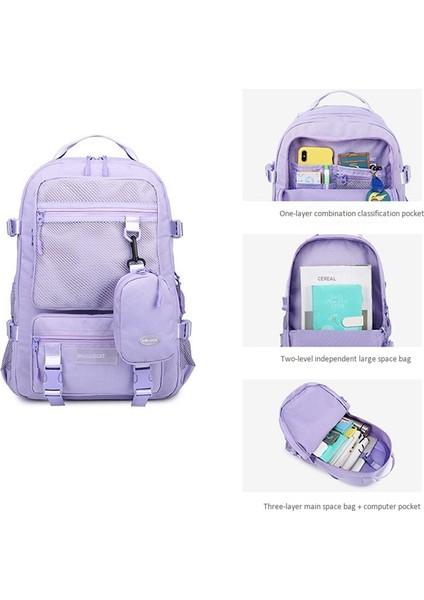 Kızlar Laptop Sırt Çantaları Erkekler Sırt Çantası Kadın Seyahat Sırt Çantası Okul Çantaları Çanta Erkekler Için Genç Gri (Yurt Dışından) fırsatları