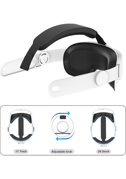 3 Vr Kafa Bandı ile Uyumlu Masa Başlıkları ile Uyumlu Ayarlanabilir Kafa Bandı Vr Aksesuarları-Beyaz (Yurt Dışından) modelleri