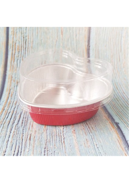 100 Takım Alüminyum Folyo Kek Tava Kalp Şeklinde Cupcake Kapaklı Bardak 100 Ml/3.4 Ons Tek Kullanımlık Kalp Mini Bakeware Tavalar (Yurt Dışından) indirimleri
