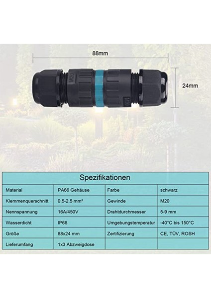 Многоцелевые Наборы,kablo Ek Yeri Su Geçirmez Topraklama Kablosu Bağlantı Kılıfı 3 Damarlı Kablo Bağlantısı 5-9mm Tel Çapına Uygun (Yurt Dışından) fırsatları