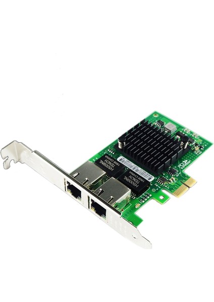 I350AM2 Çip Pcı-E X1 RJ45 Masaüstü Çift Bağlantı Noktalı Gigabit Ethernet Lan 10/100/1000 Mbps Ağ Arayüz Kartı I350-T2 ile Uyumlu (Yurt Dışından)