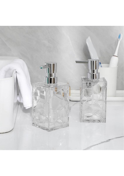 Eller Sabunluk, Şeffaf Akrilik Plastik Sıvı Pompa Şişeleri Banyo Dekor B Için Doldurulabilir Losyon Dispenseri (Yurt Dışından) fiyatları