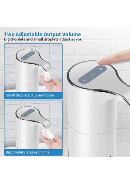 2x 15OZ / 450ML Otomatik Sabunluk Fotoselli Köpük Sabunluk - Su Geçirmez Köpük Sabun Pompası Dispenseri (Yurt Dışından) fiyatları