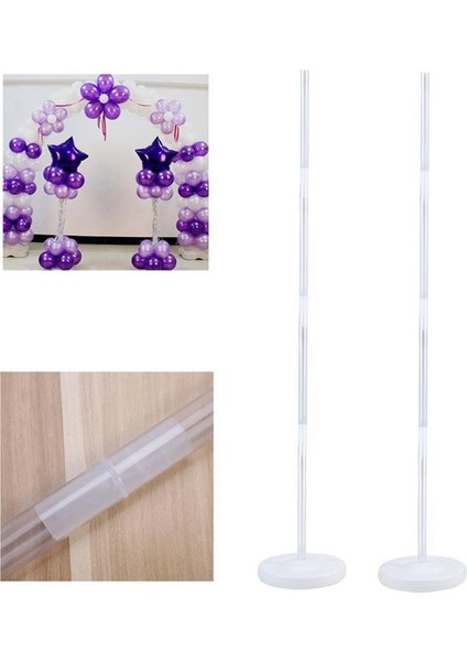 4 Takım Plastik Balon Kemer Sütun Taban Kitleri ile Düğün Doğum Günü Partisi Dekoru Standı (Yurt Dışından) fiyatları