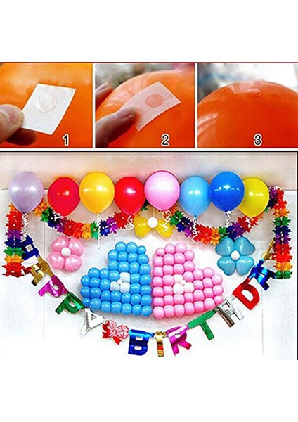 2 Çıkarılabilir Yapışkanlı Balon Noktası - Noel, Düğün, Doğum Günü, Parti, Ev Dekorasyonu Için (Yurt Dışından)